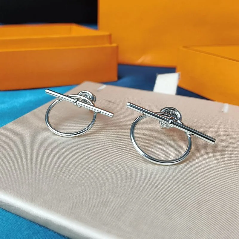 エルメス ピアス 偽物「 Loop ループ 」MM 2色 H114504B00